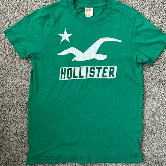 Hollister men’s small green signature t-shirt like new - Picture 1 of 3